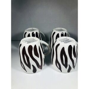 Laurie Gates Tropical Hibiscus Collection Coffee Mugs Cups Set of 4